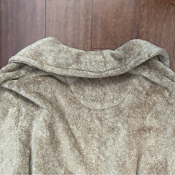 Daniel Buchler Men’s Plush Tan Bathrobe, Size L/XL - Picture 13 of 15